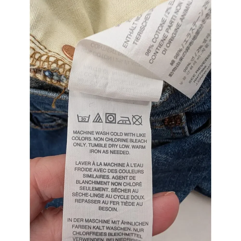J Crew Selvedge Matchstick Dark Wash Denim Size 29 Casual Comfort Errands Staple